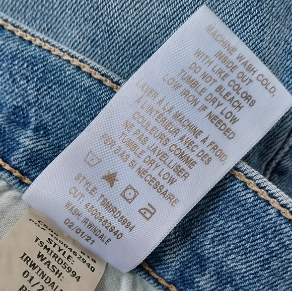 Joe's Denim High Rise Straight Ankle Light Wash Denim Jean Size 29 - Picture 10 of 10